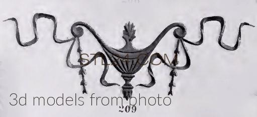 Накладки горизонтальные (HORIZONTAL ONLAY_1191 -  | 3D model 3DSMAX / OBJ / STL) 3D модель для ЧПУ станка